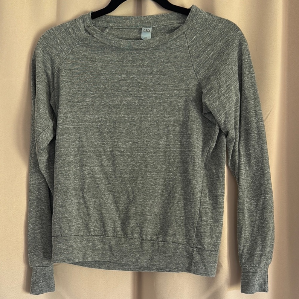 Alternative Gray Boxy Long Sleeve Women’s Size XS